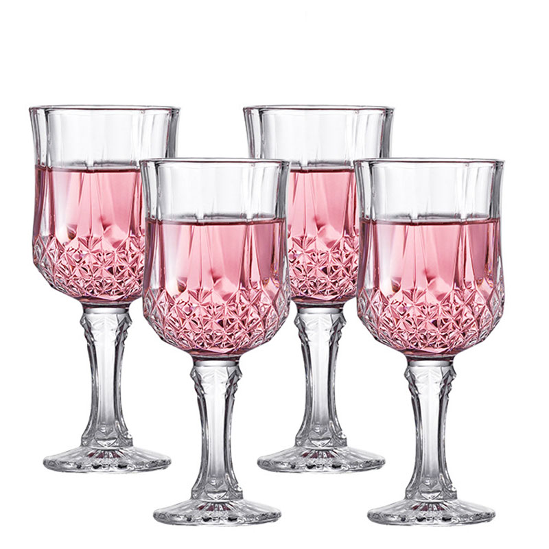 Crystal Wine Glass - 4pcs Set Champagne Cups Red Wine