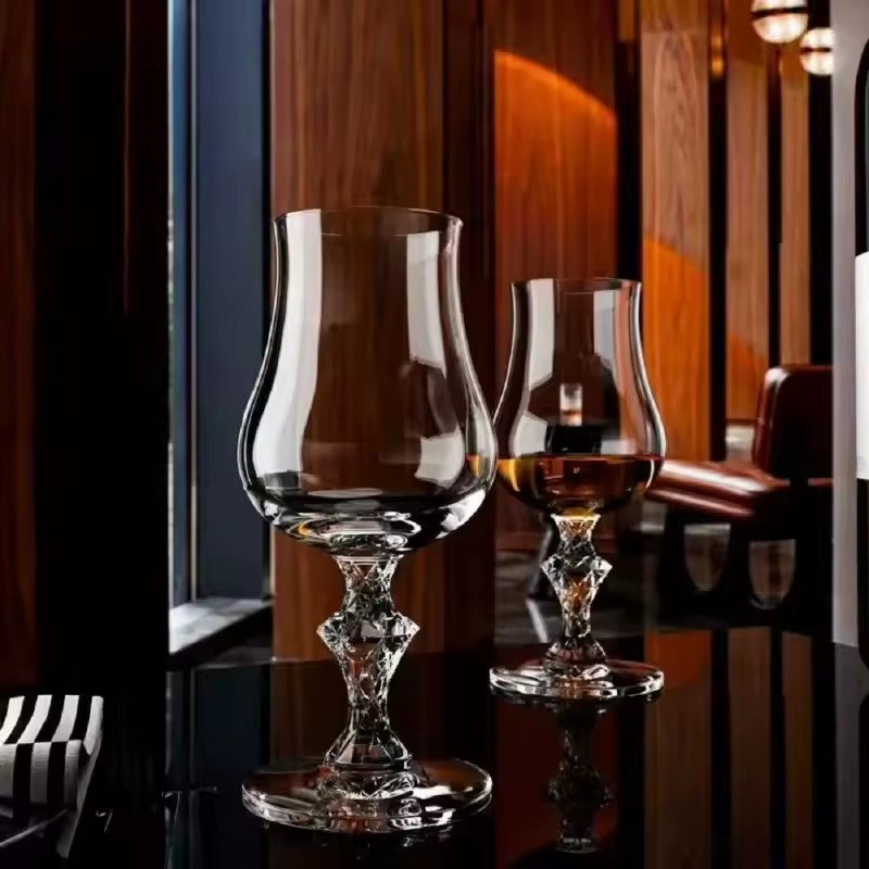 1PCS Burgundy Bordeaux Style U - Crystal Wine Glass ulasan dan harga
