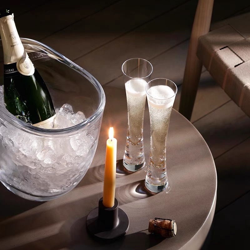 Handleless Champagne Glasses G - Crystal Wine Glass ulasan dan harga