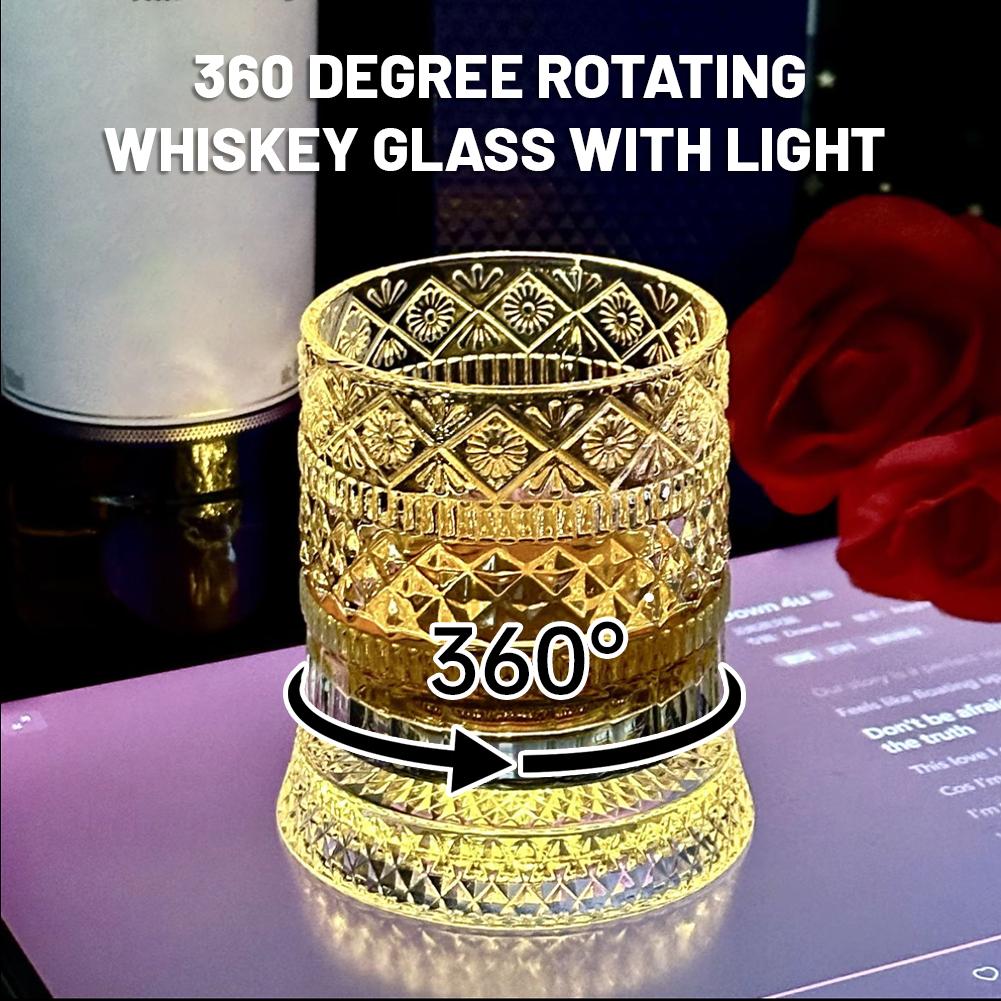 Rotating Whiskey Glass Creativ - Crystal Wine Glass ulasan dan harga