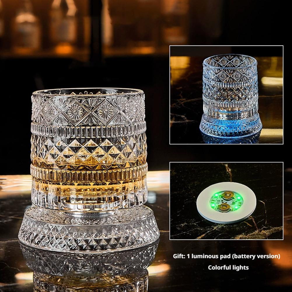 Rotating Whiskey Glass Creativ - Crystal Wine Glass ulasan dan harga
