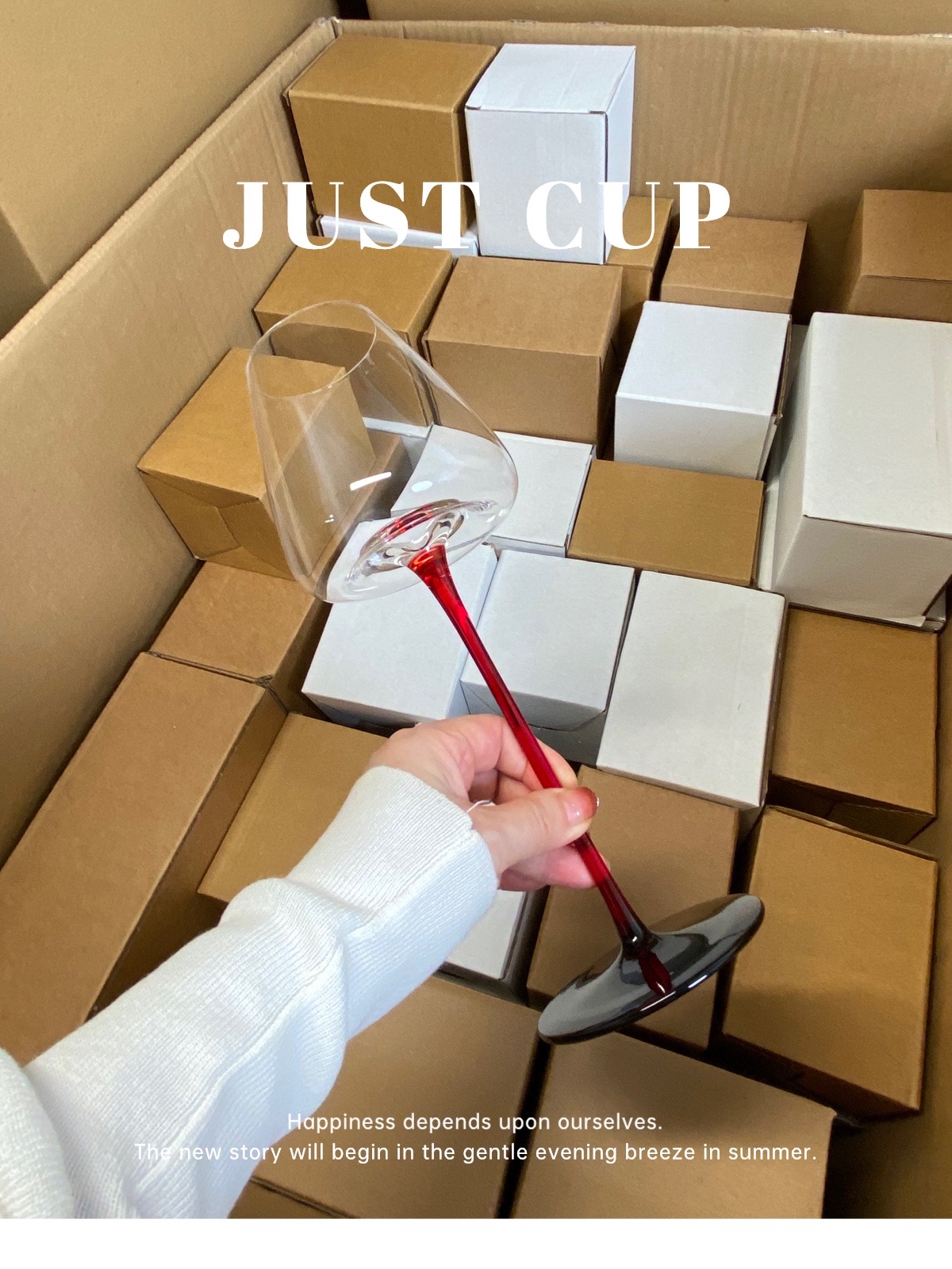 Red Rod Crystal Champagne Glas - Crystal Wine Glass ulasan dan harga