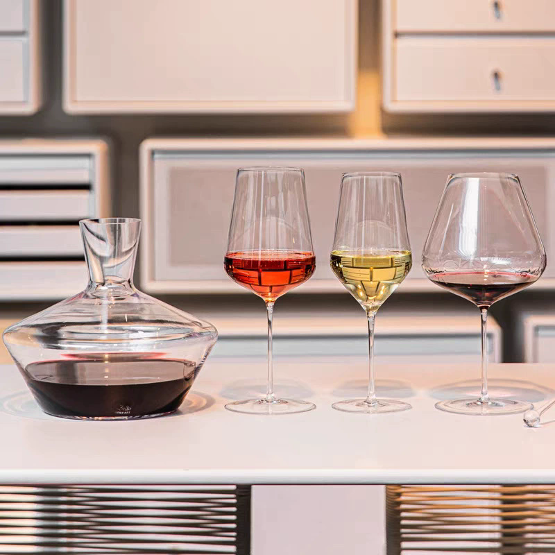 1PCS Burgundy Bordeaux Style U - Crystal Wine Glass ulasan dan harga