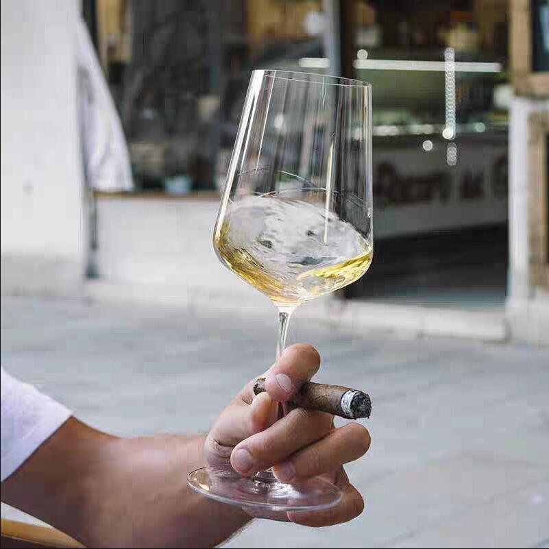 1PCS Burgundy Bordeaux Style U - Crystal Wine Glass ulasan dan harga