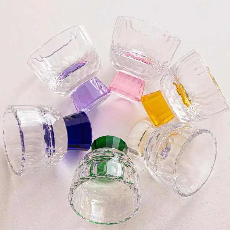 1 Pcs 50ml Diamond Cutting Cry - Crystal Wine Glass ulasan dan harga
