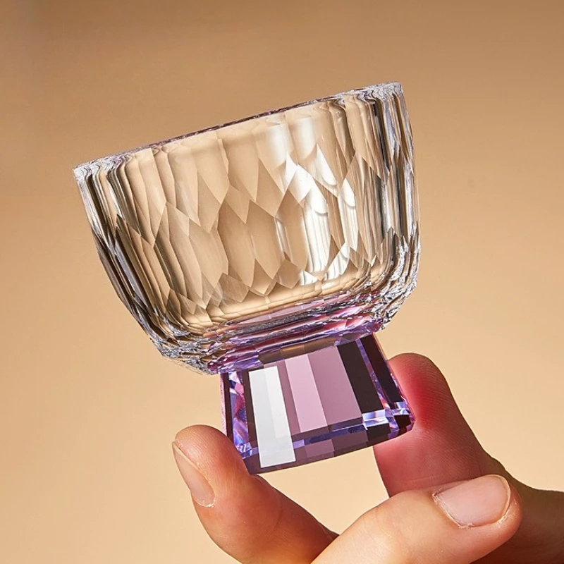 1 Pcs 50ml Diamond Cutting Cry - Crystal Wine Glass ulasan dan harga
