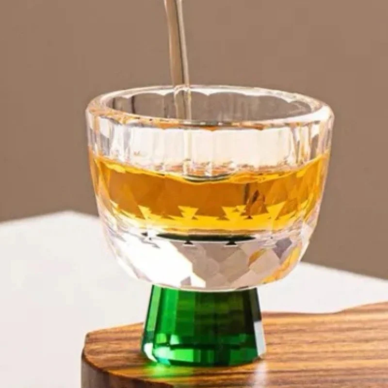 1 Pcs 50ml Diamond Cutting Cry - Crystal Wine Glass ulasan dan harga