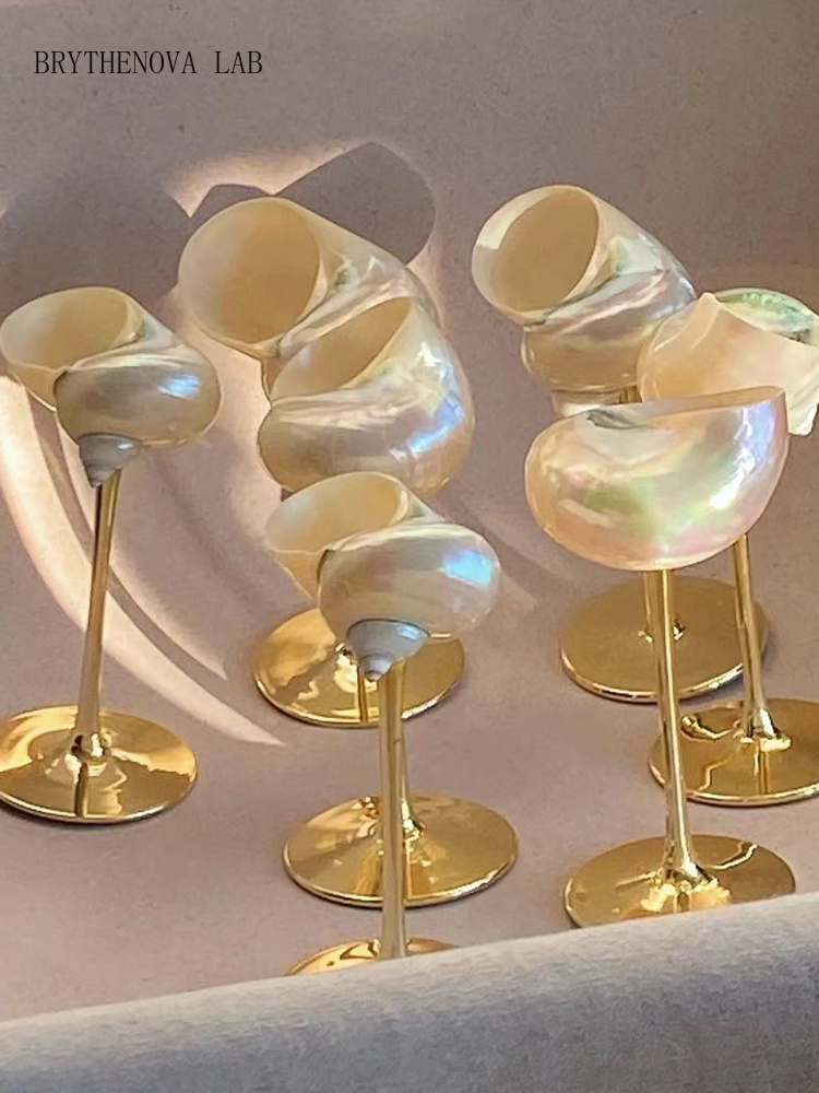AhunderJiaz Retro Couple Seash - Crystal Wine Glass ulasan dan harga