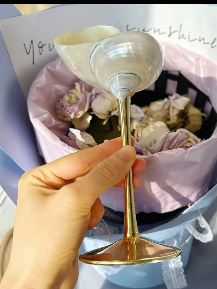 AhunderJiaz Retro Couple Seash - Crystal Wine Glass ulasan dan harga