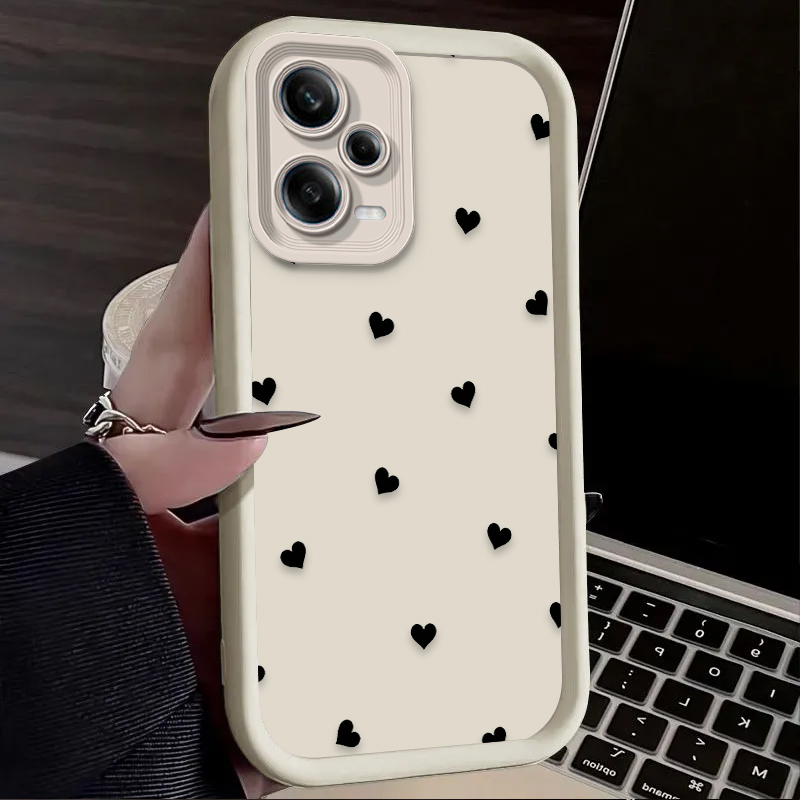 Black Love Heart Bowknot Phone - Xiaomi Redmi Note 13 ulasan dan harga