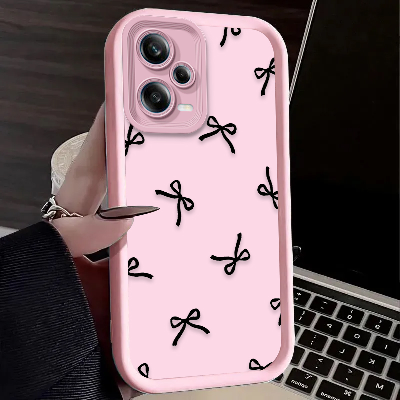 Black Love Heart Bowknot Phone - Xiaomi Redmi Note 13 ulasan dan harga