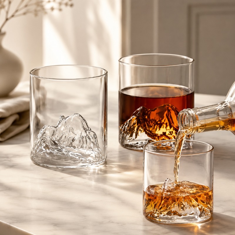 Guanshan Whiskey Glass Glass G - Crystal Wine Glass ulasan dan harga