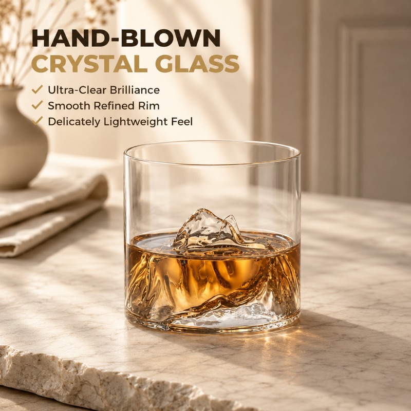 Guanshan Whiskey Glass Glass G - Crystal Wine Glass ulasan dan harga